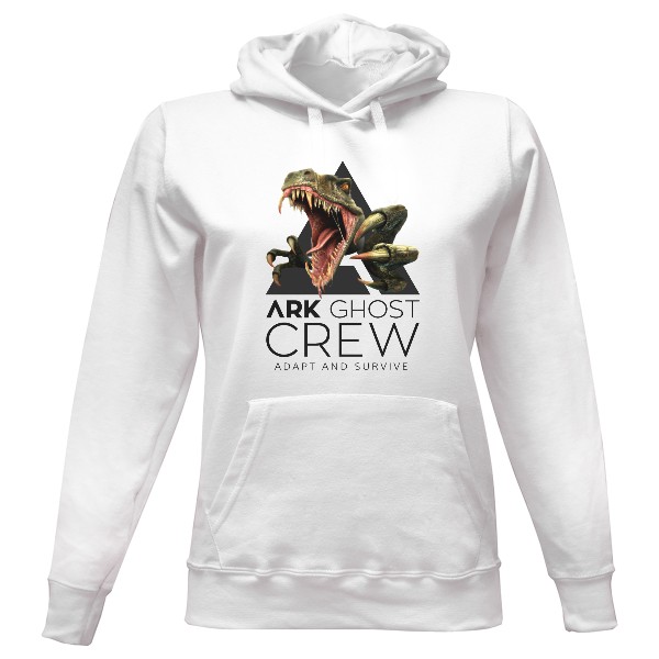 Dámská mikina s kapucí s potiskem ARK Ghost crew s kapucí