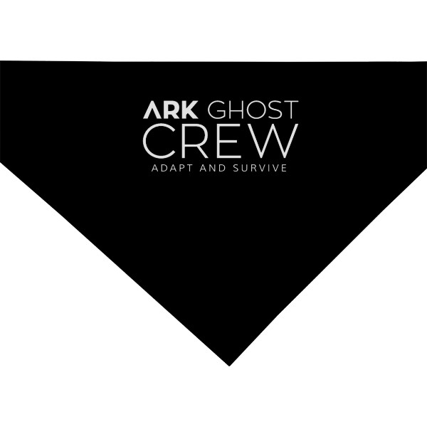 Bavlněný trojcípý šátek s potiskem ARK Ghost crew šátek